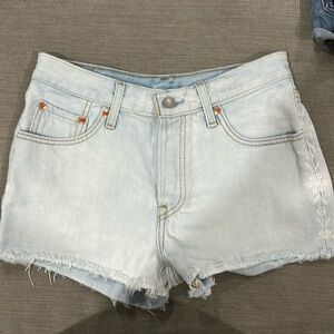 Levis 501 Jean Shorts with embroidery